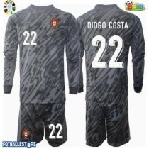 Portugal Diogo Costa #22 Keeper Bortedraktsett Barn EM 2024 Langermet (+ Korte bukser)